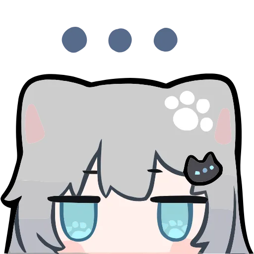 😐 Эмодзи «Nachoneko» для Telegram