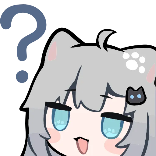 ❔ Эмодзи «Nachoneko» для Telegram