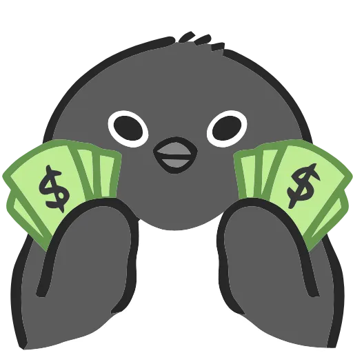 💵 Эмодзи «() Penguin» для Telegram
