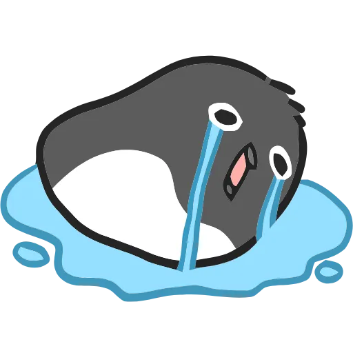 😭 Эмодзи «() Penguin» для Telegram