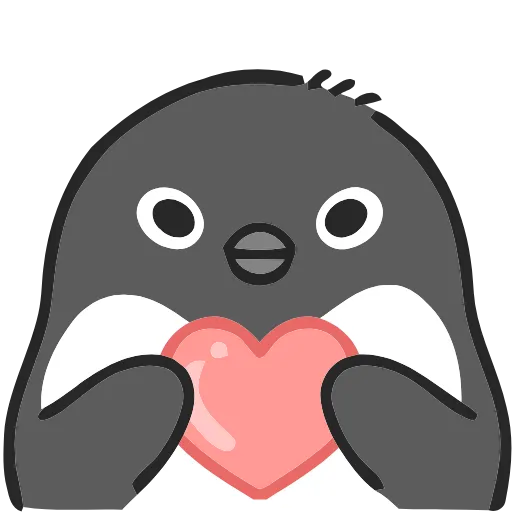 Стикерпак () Penguin для Telegram