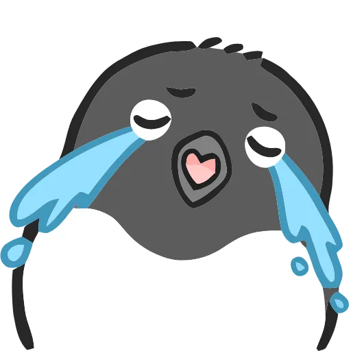 😭 Эмодзи «() Penguin» для Telegram