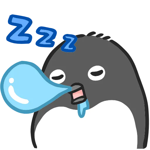 😴 Эмодзи «() Penguin» для Telegram