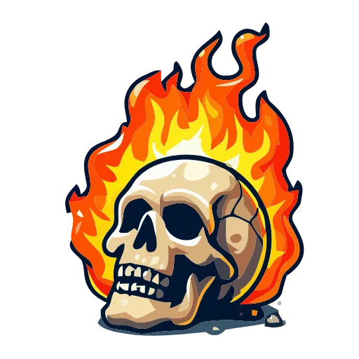 💀 Эмодзи «() Skeleton» для Telegram