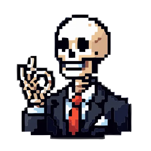 💀 Эмодзи «() Skeleton» для Telegram