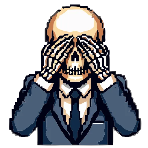 💀 Эмодзи «() Skeleton» для Telegram