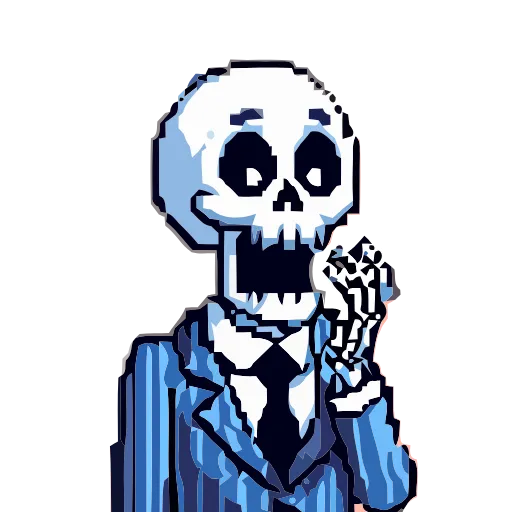 💀 Эмодзи «() Skeleton» для Telegram