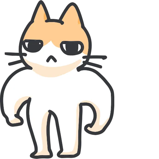🐈 Эмодзи «Strange cat» для Telegram
