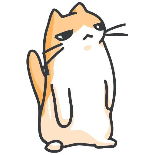 🐈 Эмодзи «Strange cat» для Telegram