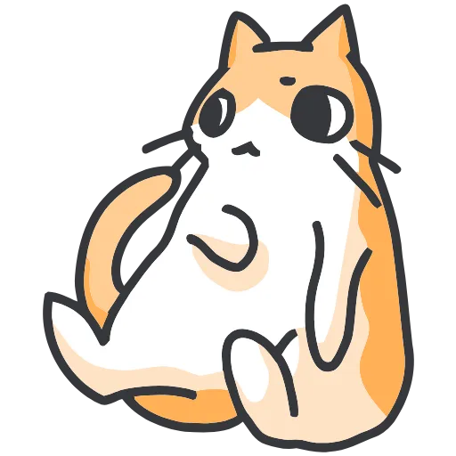 🐈 Эмодзи «Strange cat» для Telegram