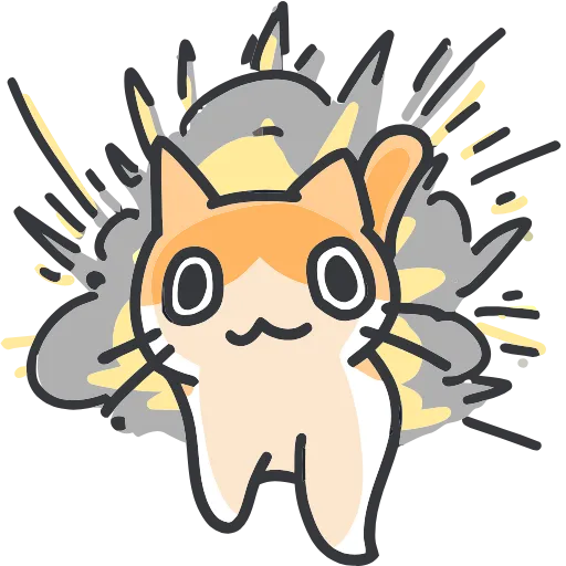 🐈 Эмодзи «Strange cat» для Telegram