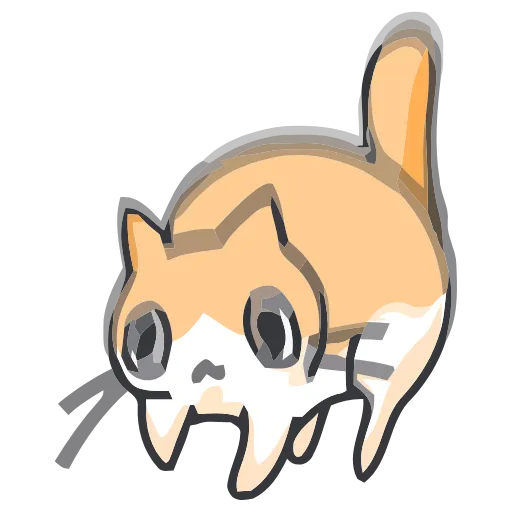 🐈 Эмодзи «Strange cat» для Telegram