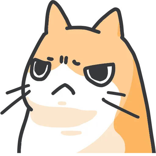🐈 Эмодзи «Strange cat» для Telegram