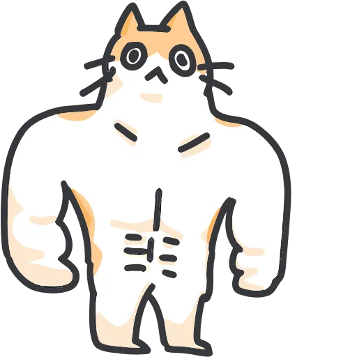 🐈 Эмодзи «Strange cat» для Telegram