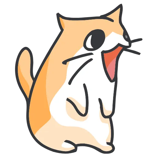 🐈 Эмодзи «Strange cat» для Telegram