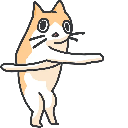 🐈 Эмодзи «Strange cat» для Telegram