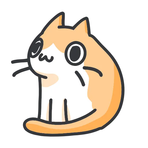 🐈 Эмодзи «Strange cat» для Telegram