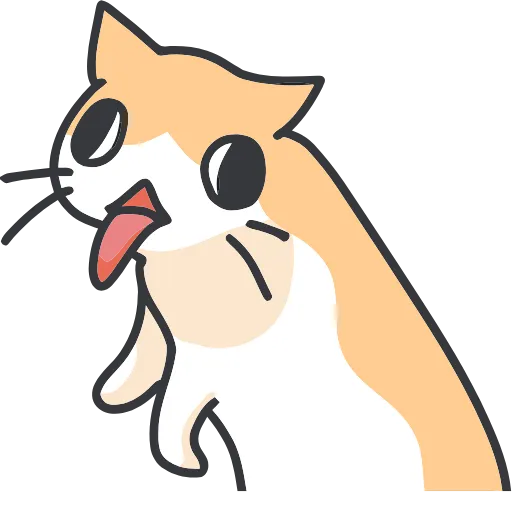 🐈 Эмодзи «Strange cat» для Telegram