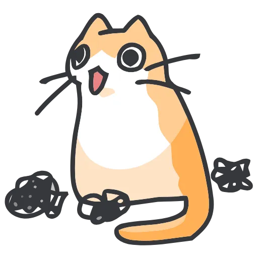 🐈 Эмодзи «Strange cat» для Telegram
