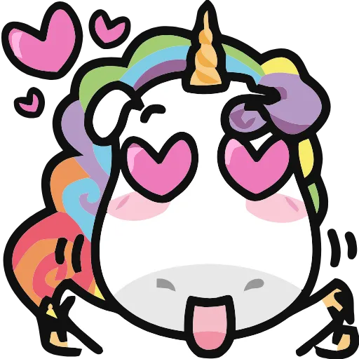 🦄 Эмодзи «Unicorns» для Telegram