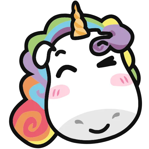 🦄 Эмодзи «Unicorns» для Telegram