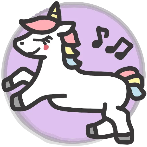 🦄 Эмодзи «Unicorns» для Telegram