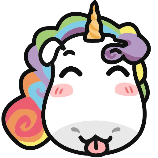 🦄 Эмодзи «Unicorns» для Telegram