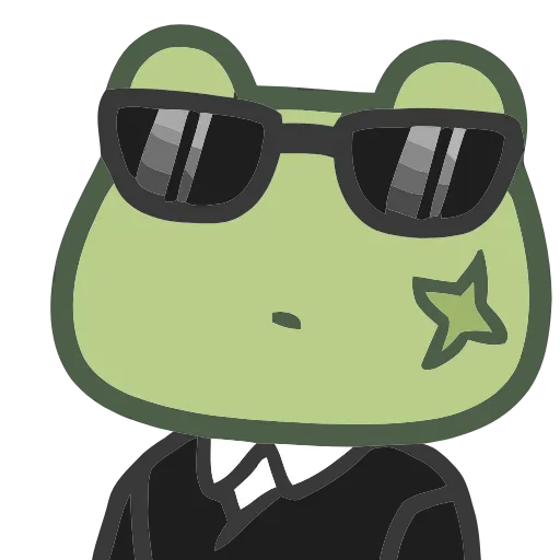 😎 Эмодзи «🥰 Набор эмоджи с лягушками в качестве» для Telegram