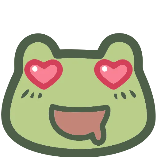 😍 Эмодзи «🥰 Набор эмоджи с лягушками в качестве» для Telegram