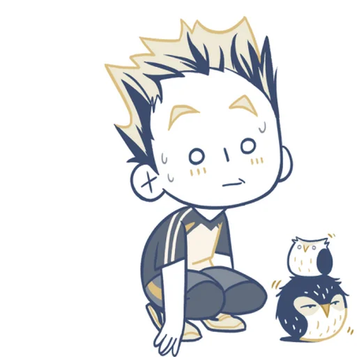 🌚 Стикер «Haikyuu» для Telegram