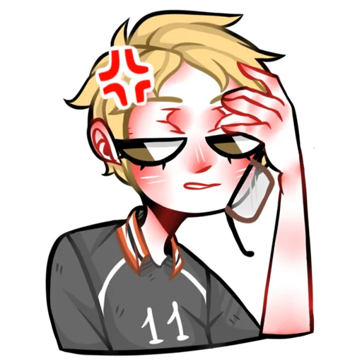 😡 Стикер «Haikyuu (RoritoZokaru)» для Telegram