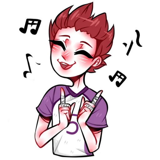 🎼 Стикер «Haikyuu (RoritoZokaru)» для Telegram