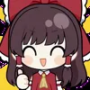 👍 Эмодзи «Hakurei Reimu» для Telegram