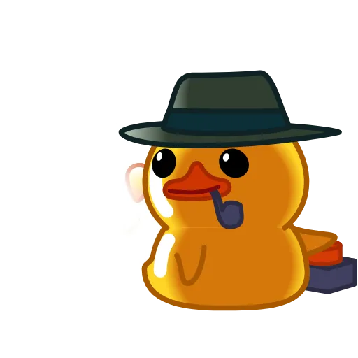 ❤️ Эмодзи «Halloween Duck» для Telegram