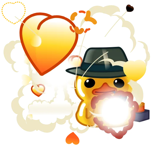 ❤️ Эмодзи «Halloween Duck» для Telegram