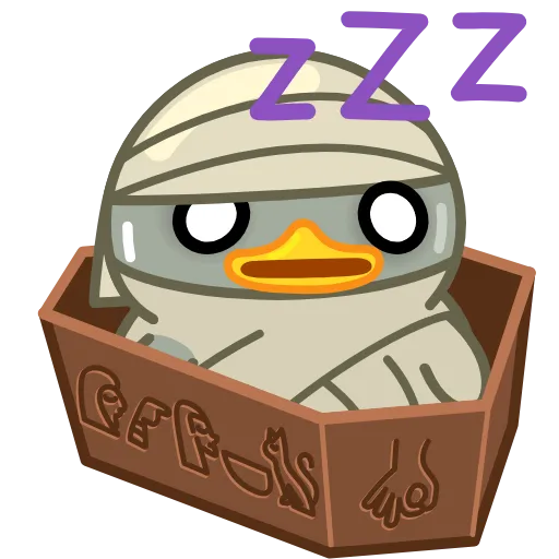 😴 Эмодзи «Halloween Duck» для Telegram