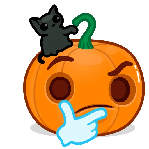 🤔 Эмодзи «Halloween Pumpkin» для Telegram
