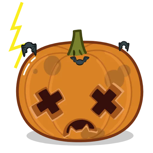 😵 Эмодзи «Halloween Pumpkin» для Telegram