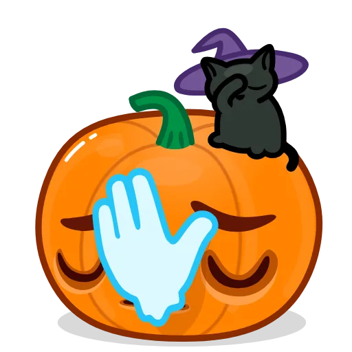 🤦‍♂️ Эмодзи «Halloween Pumpkin» для Telegram