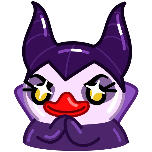 😈 Эмодзи «Halloween Utya Duck» для Telegram