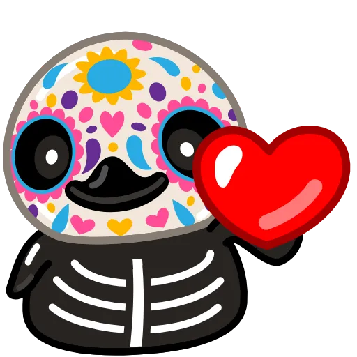 ❤️ Эмодзи «Halloween Utya Duck» для Telegram