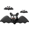 🦇 Эмодзи «3Д Хеллоуин» для Telegram