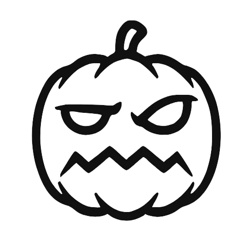 🎃 Эмодзи «Halloween font, адаптивные, цвет меняется на тёмной теме» для Telegram