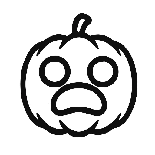 🎃 Эмодзи «Halloween font, адаптивные, цвет меняется на тёмной теме» для Telegram