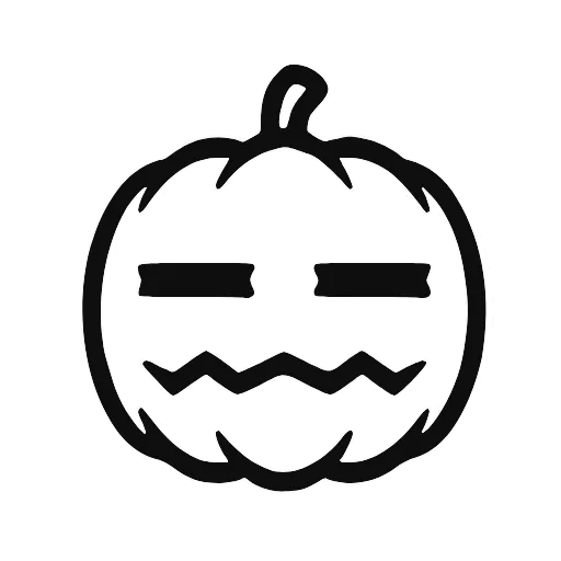 🎃 Эмодзи «Halloween font, адаптивные, цвет меняется на тёмной теме» для Telegram