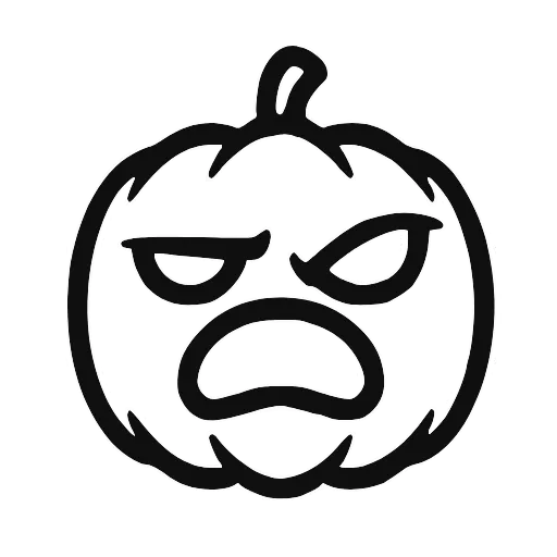 🎃 Эмодзи «Halloween font, адаптивные, цвет меняется на тёмной теме» для Telegram
