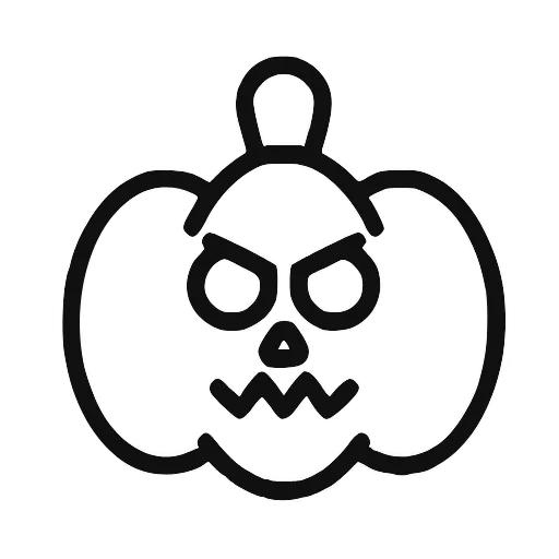 🎃 Эмодзи «Halloween font, адаптивные, цвет меняется на тёмной теме» для Telegram