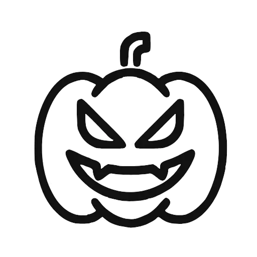 🎃 Эмодзи «Halloween font, адаптивные, цвет меняется на тёмной теме» для Telegram