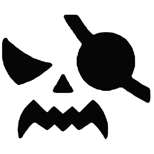 🏴‍☠️ Эмодзи «Halloween font, адаптивные, цвет меняется на тёмной теме» для Telegram