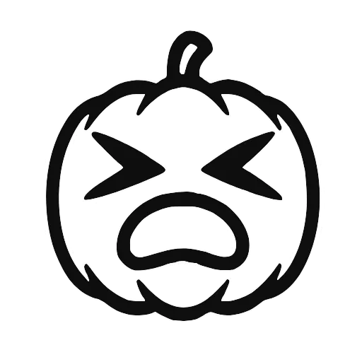 👻 Эмодзи «Halloween font, адаптивные, цвет меняется на тёмной теме» для Telegram